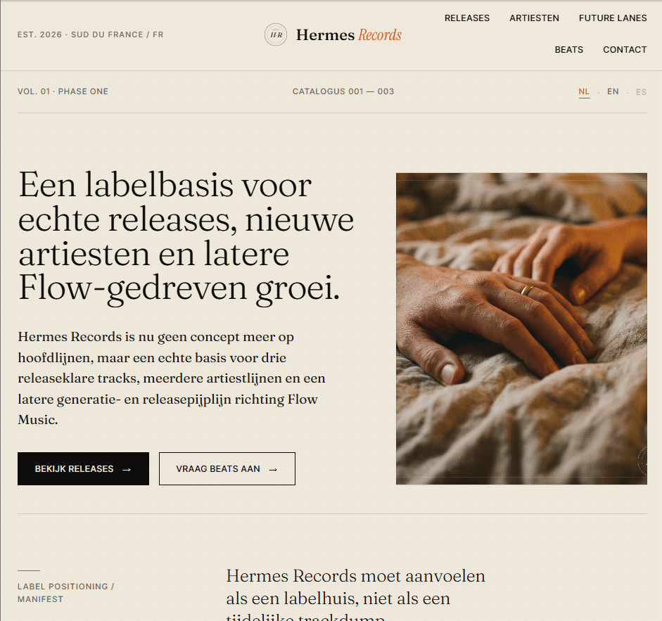 Hermes Records als voorbeeld van een culturele worldbuilding-surface.